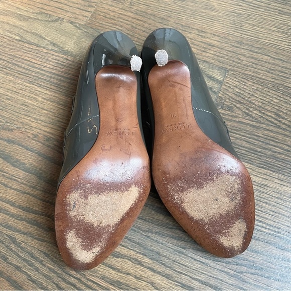 J. Crew Mona Mary Jane Pumps Heel Dark Gray Size 10 - Picture 11 of 13